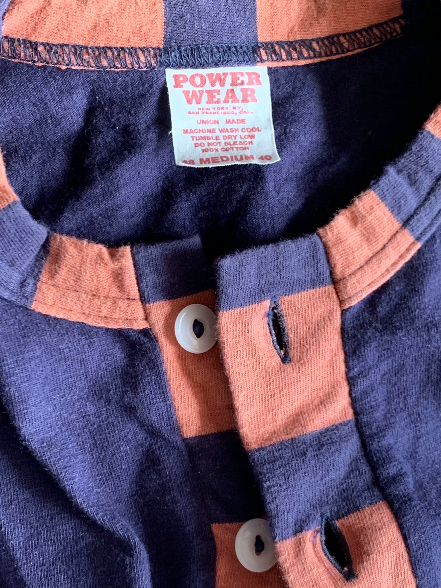 striped henley long sleeve sweatshirt for men