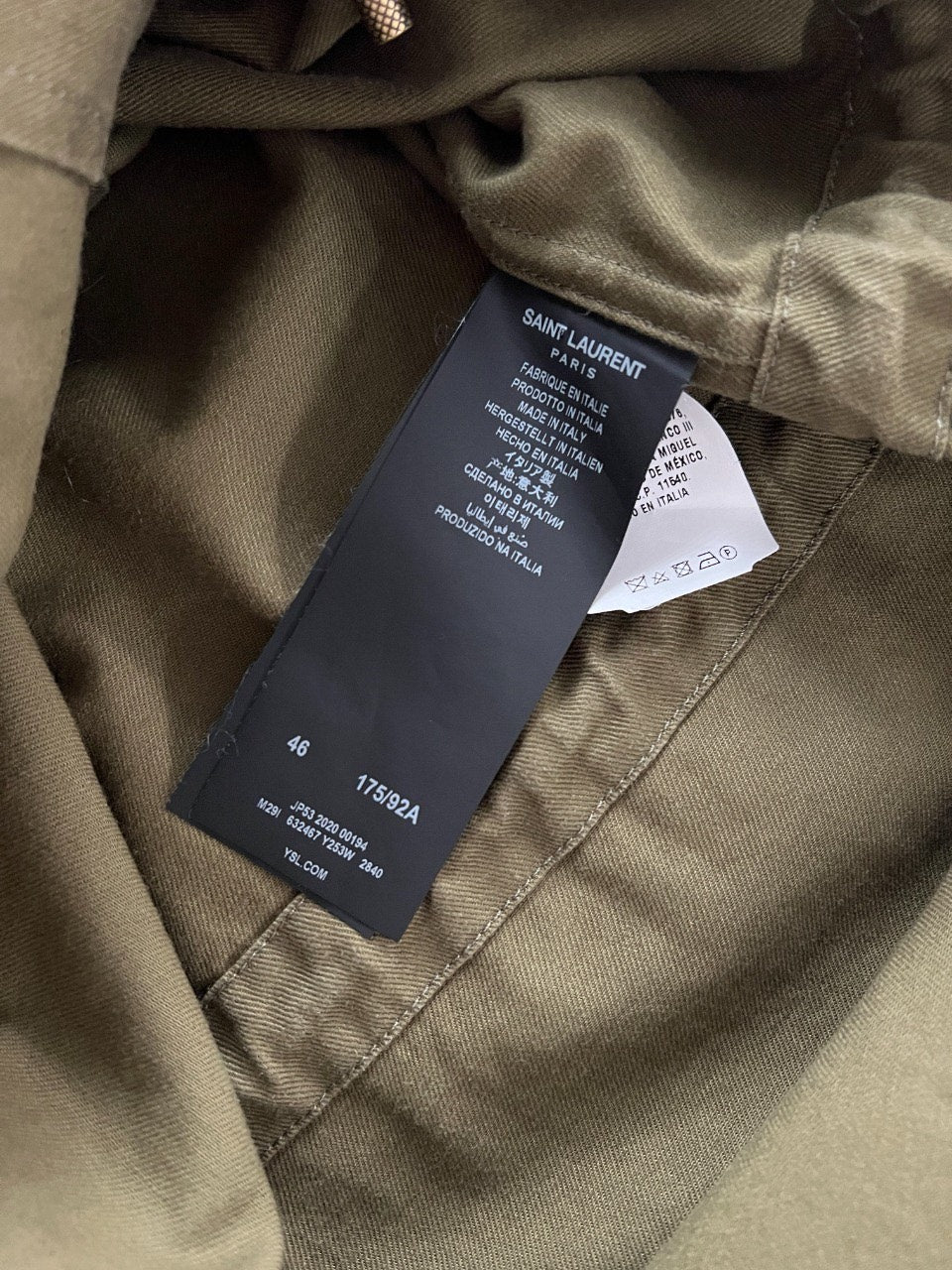 SAINT LAURENT Toggle Hooded Coat