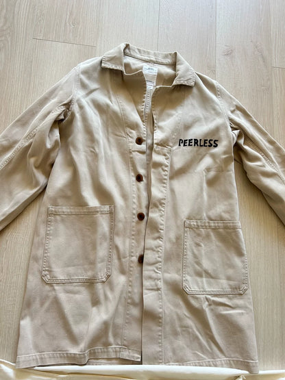 Visvim Peerless Splatter Ink Shop Coat