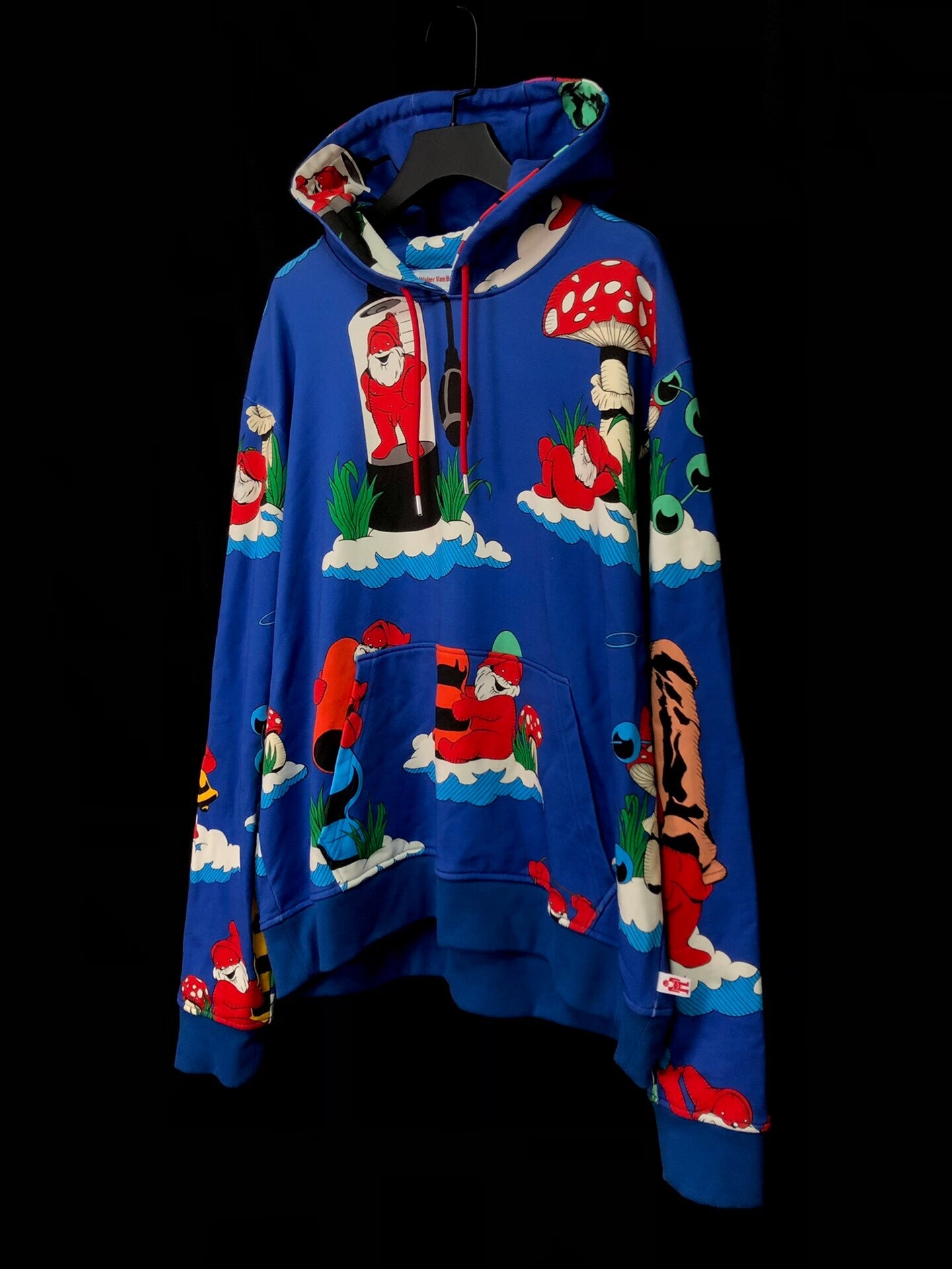 colorful hooded sweatshirt by Walter Van Beirendonck