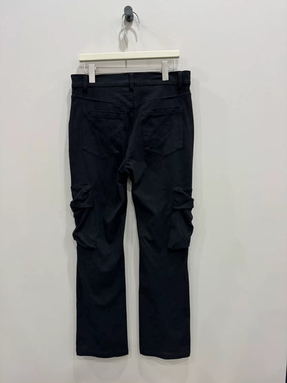 gallianolandor suede pocket cargo pants