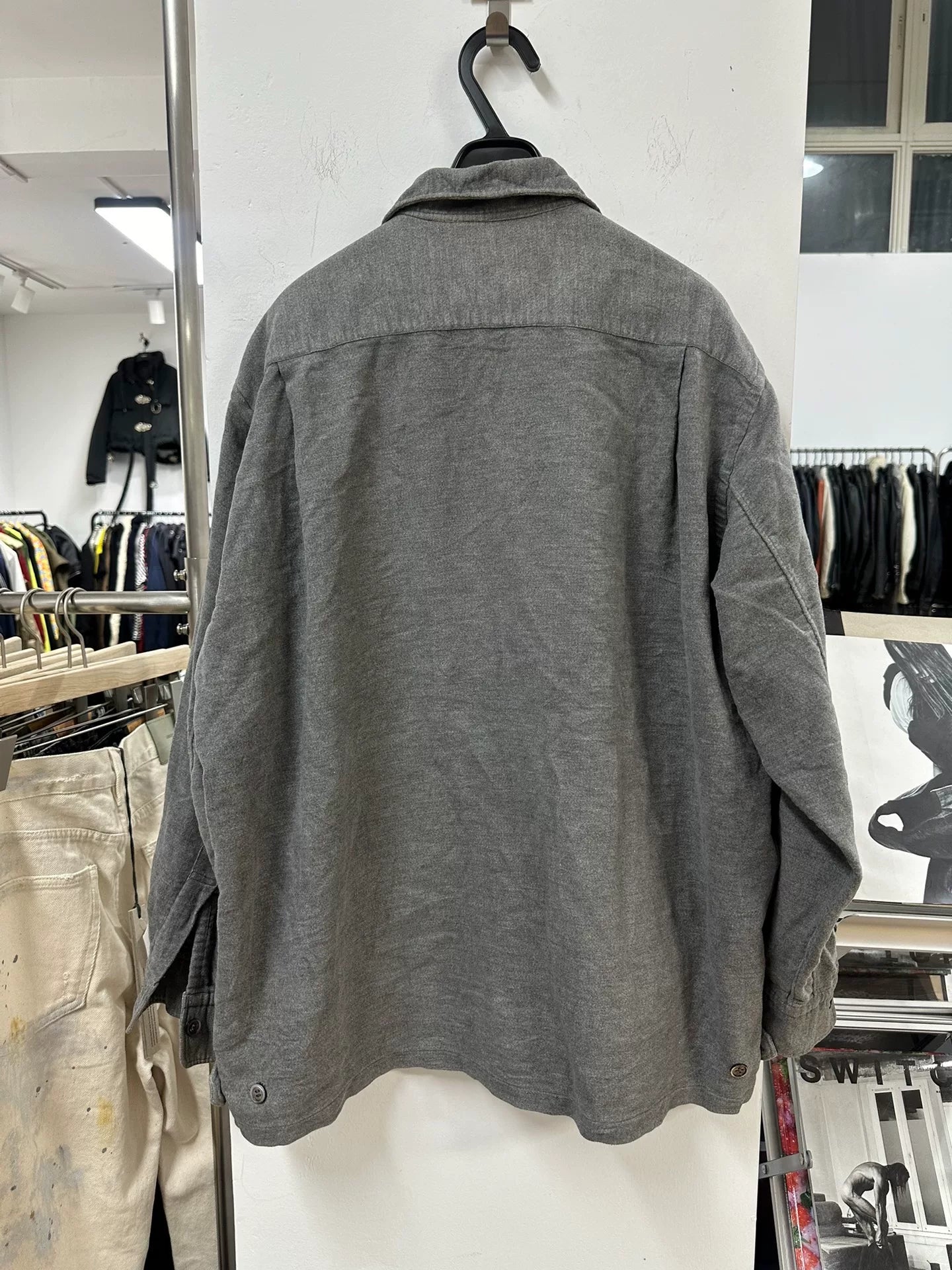 comme des garcons homme oversized long jacket