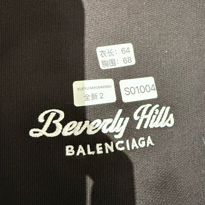 Balenciaga Embroidered Logo Hoodie