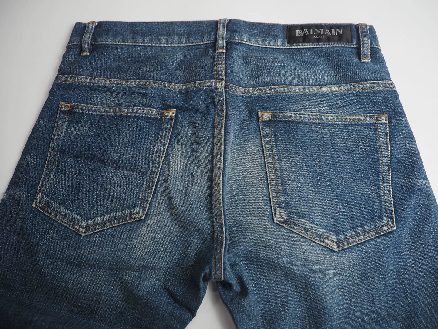 2012 Blue Knee-Slit Denim Pants W31