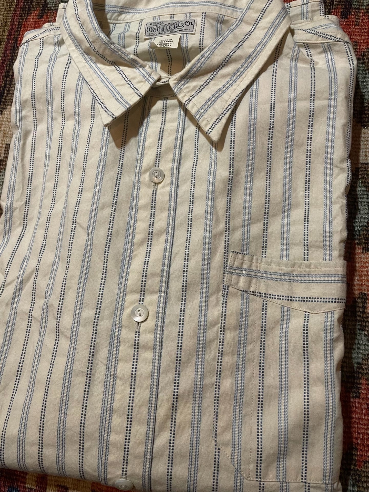 RRL Rare Vintage Striped Work Shirt