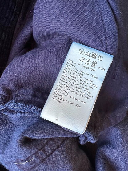 blue blue japan indigo corduroy pants