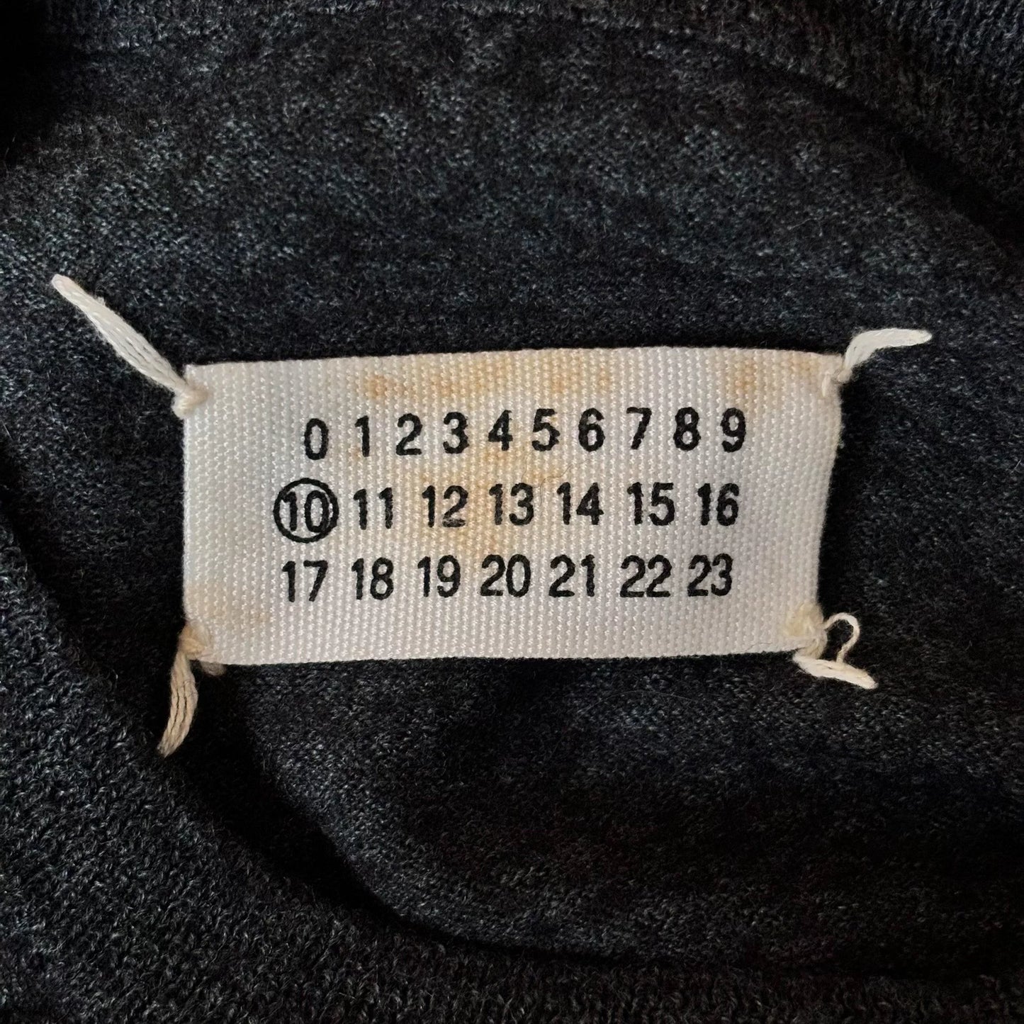 maison martin margiela 1999 black knit sweater