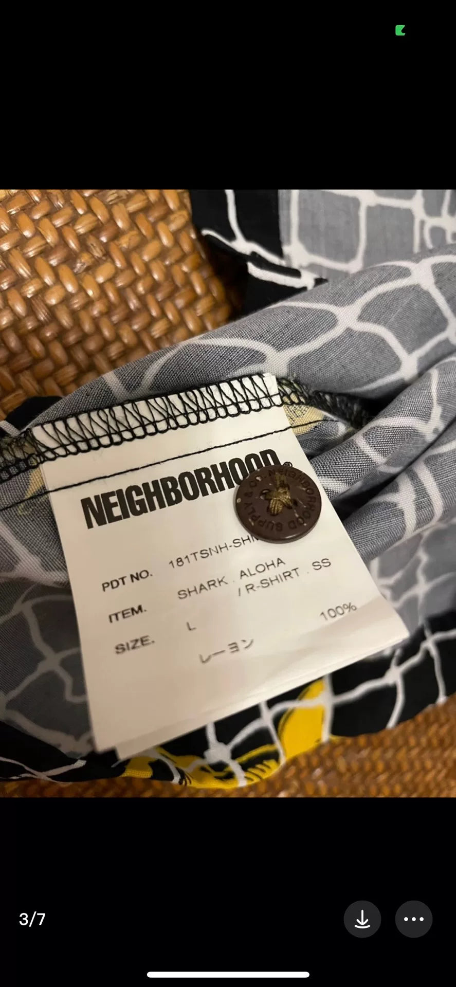 shark aloha short sleeve shirt