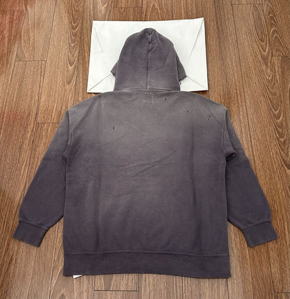visvim jumbo hoodie in navy blue