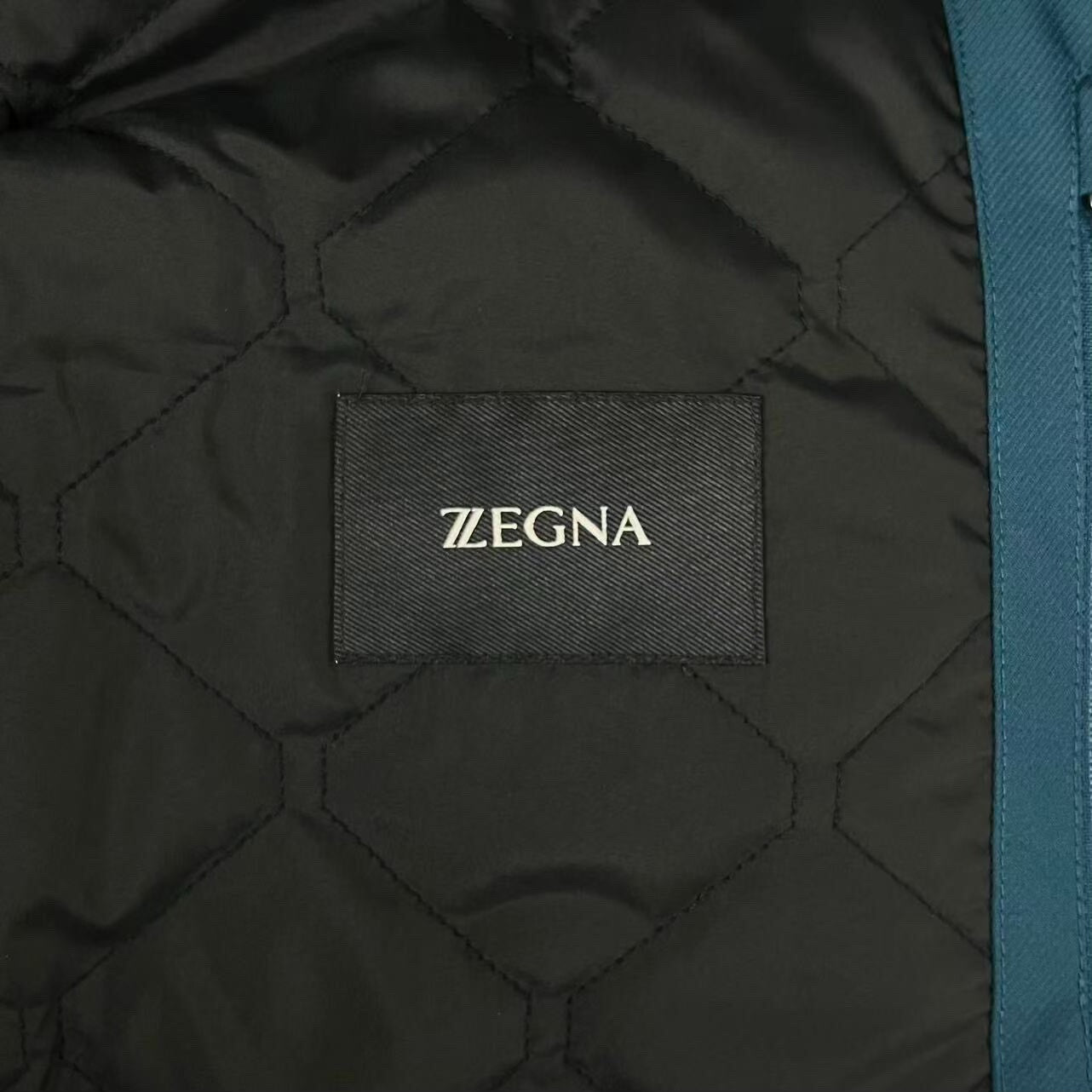 Ermenegildo Zegna Teal Tech Fabric Jacket