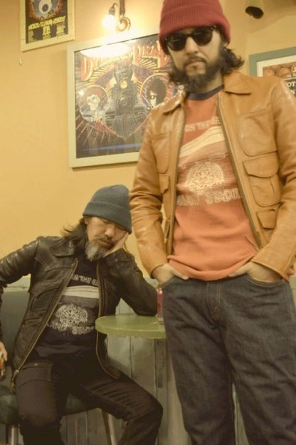 freewheelers leather jacket with pockets