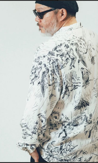 Porter Classic Seven Samurai Aloha Shirt