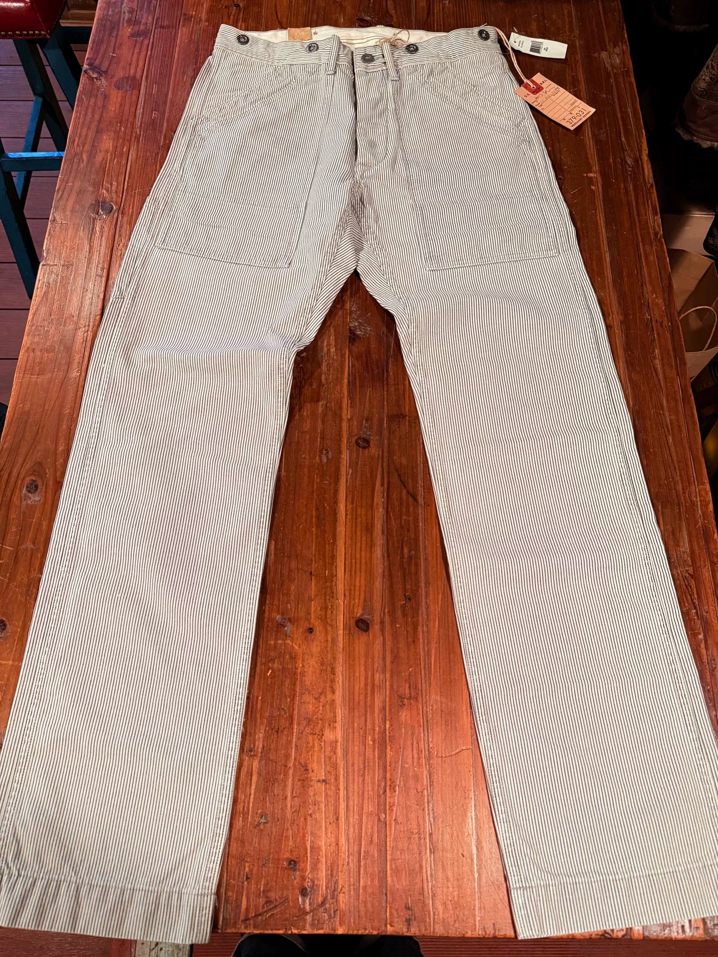 RRL Striped Cargo Pants 29×32