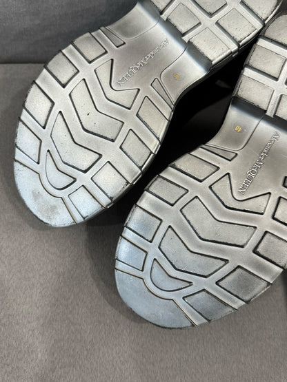 alexander mcqueen black platform shoes size 40