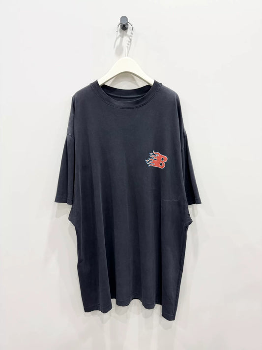 Balenciaga Vintage Flame Print T-Shirt Size S