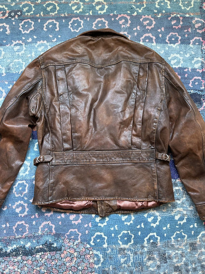 Polo Ralph Lauren RRL Slant Zip Leather Jacket
