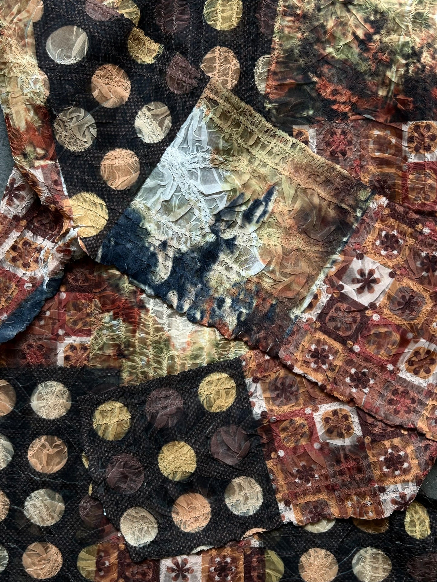 patterned pleated shirt by yoshiki hishinuma