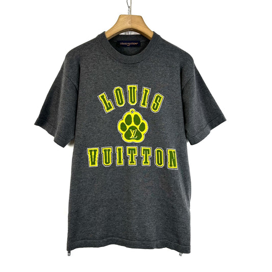 Louis Vuitton Gray Dog Paw Logo Short-Sleeve