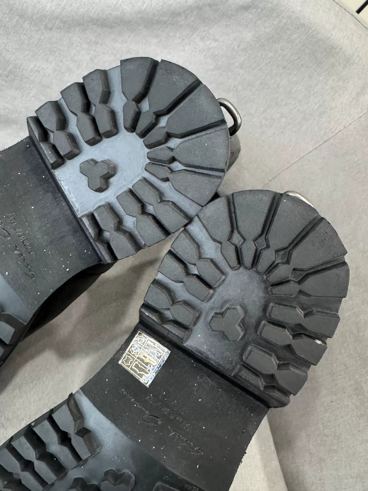 Rick Owens Platform Iron Ring Boots Size 40