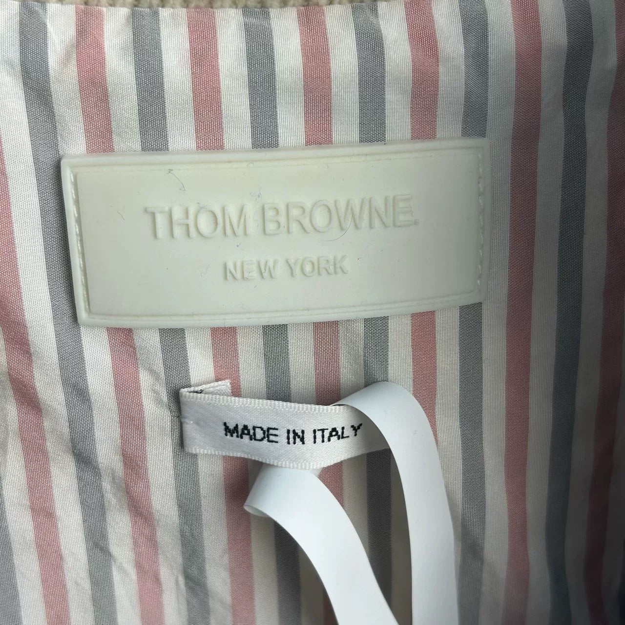 classic color block leather down jacket