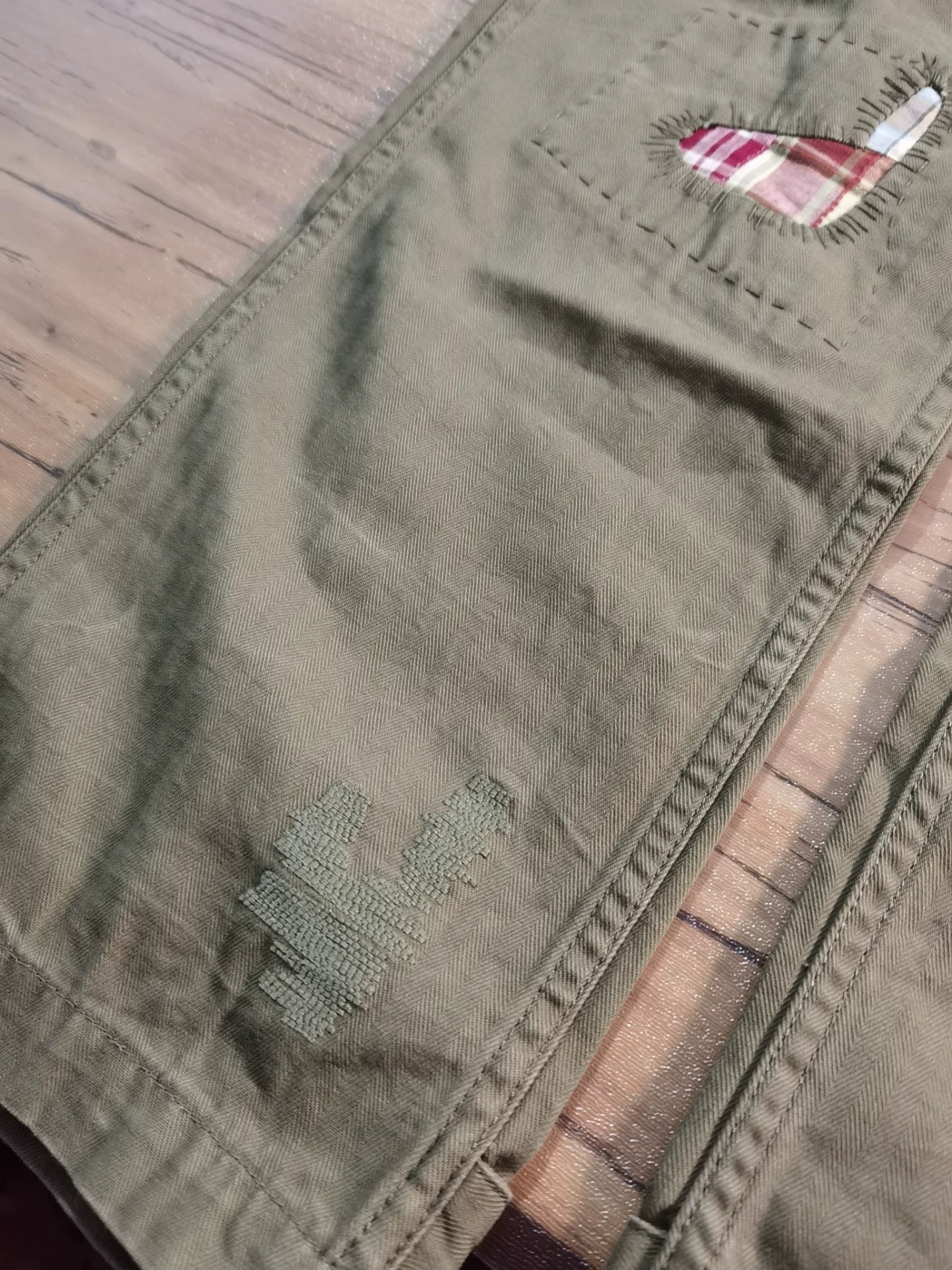Ralph Lauren Distressed Patched Sashiko Cargo Pants