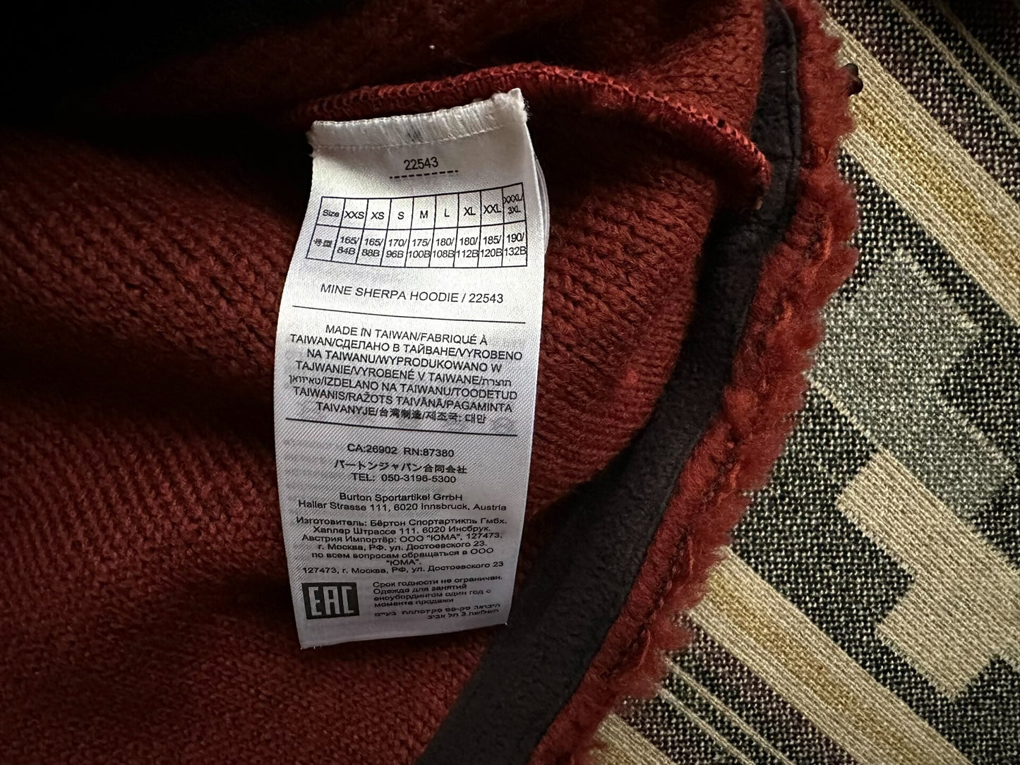 burton mine77 italian sherpa hoodie