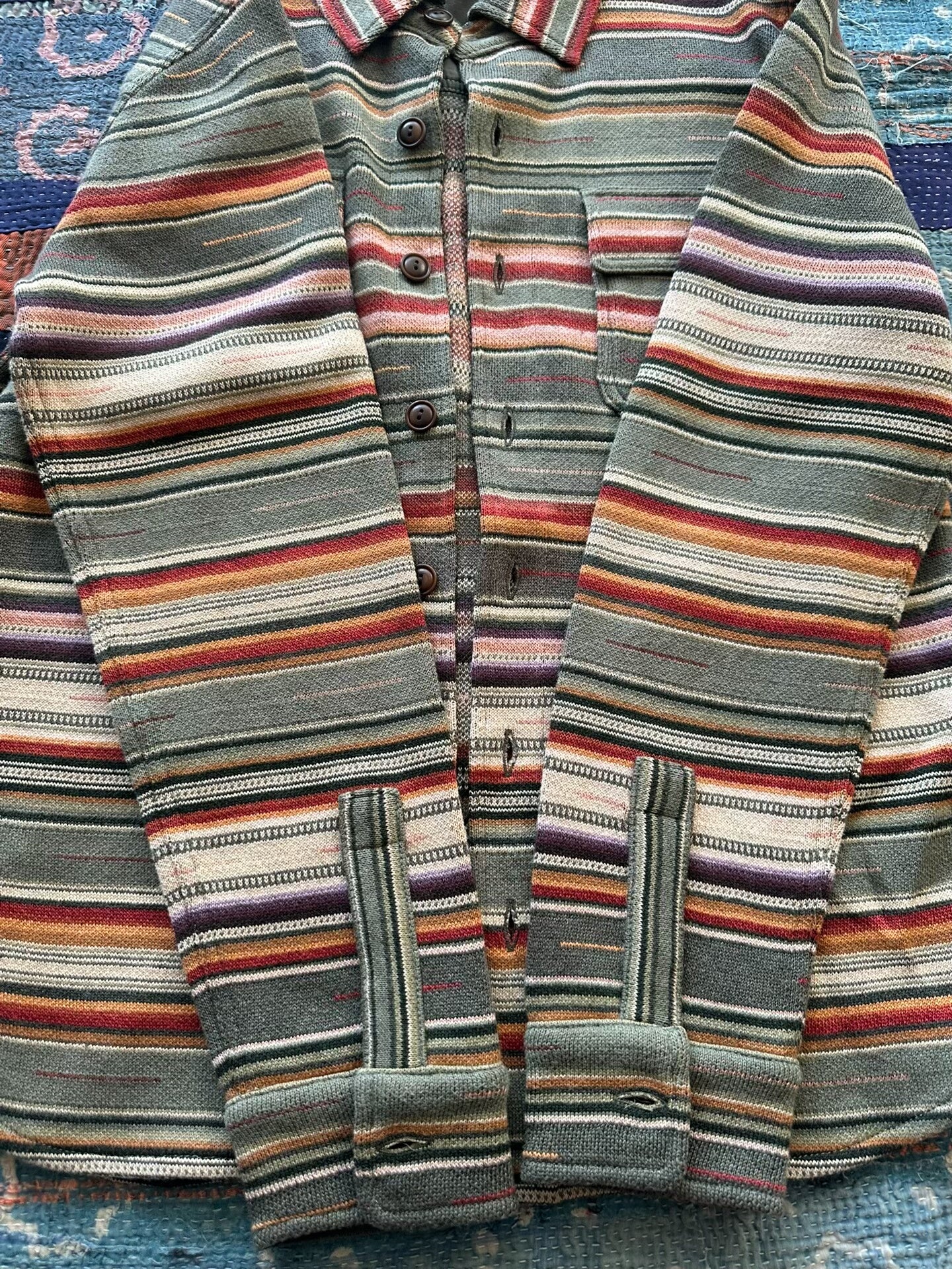 rrl southwest rainbow long sleeve shirt