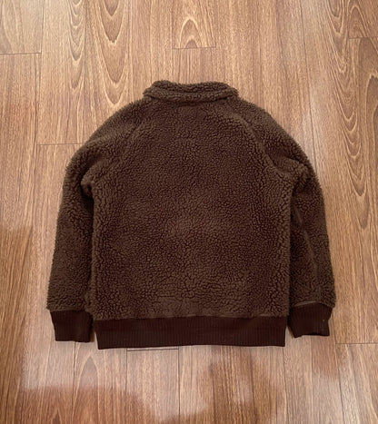 WTAPS Polar Jacket in Brown Fleece