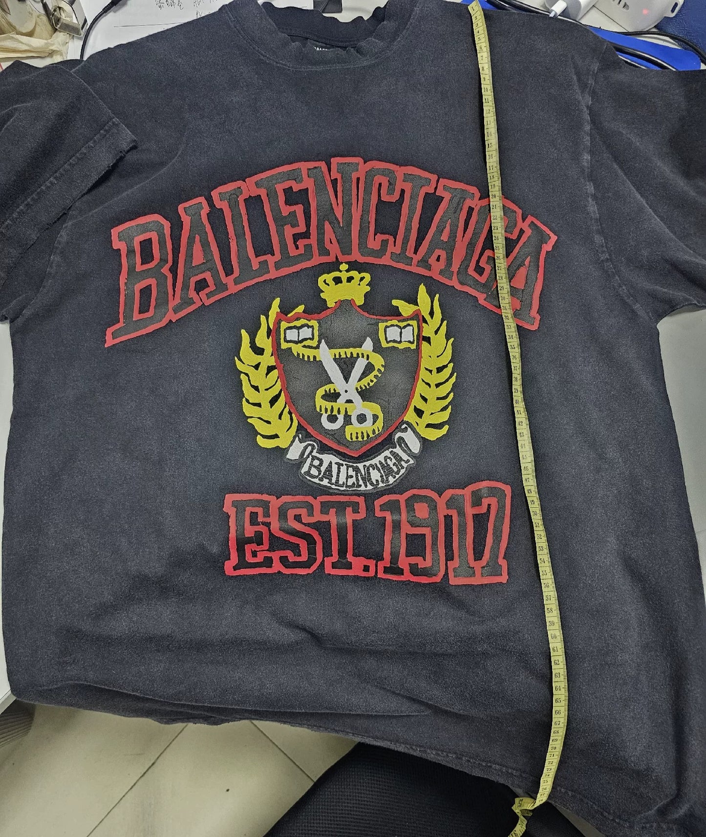 Balenciaga Black Vintage Short Sleeve T-Shirt