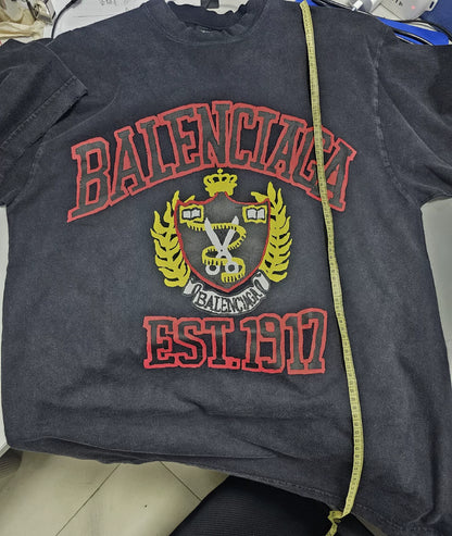 Balenciaga Black Vintage Short Sleeve T-Shirt