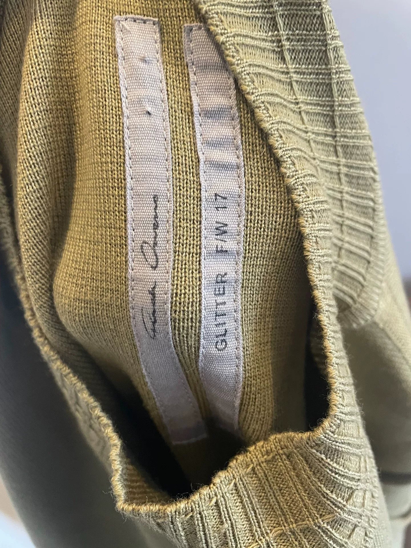 Rick Owens Wool Sweatshirt Size M