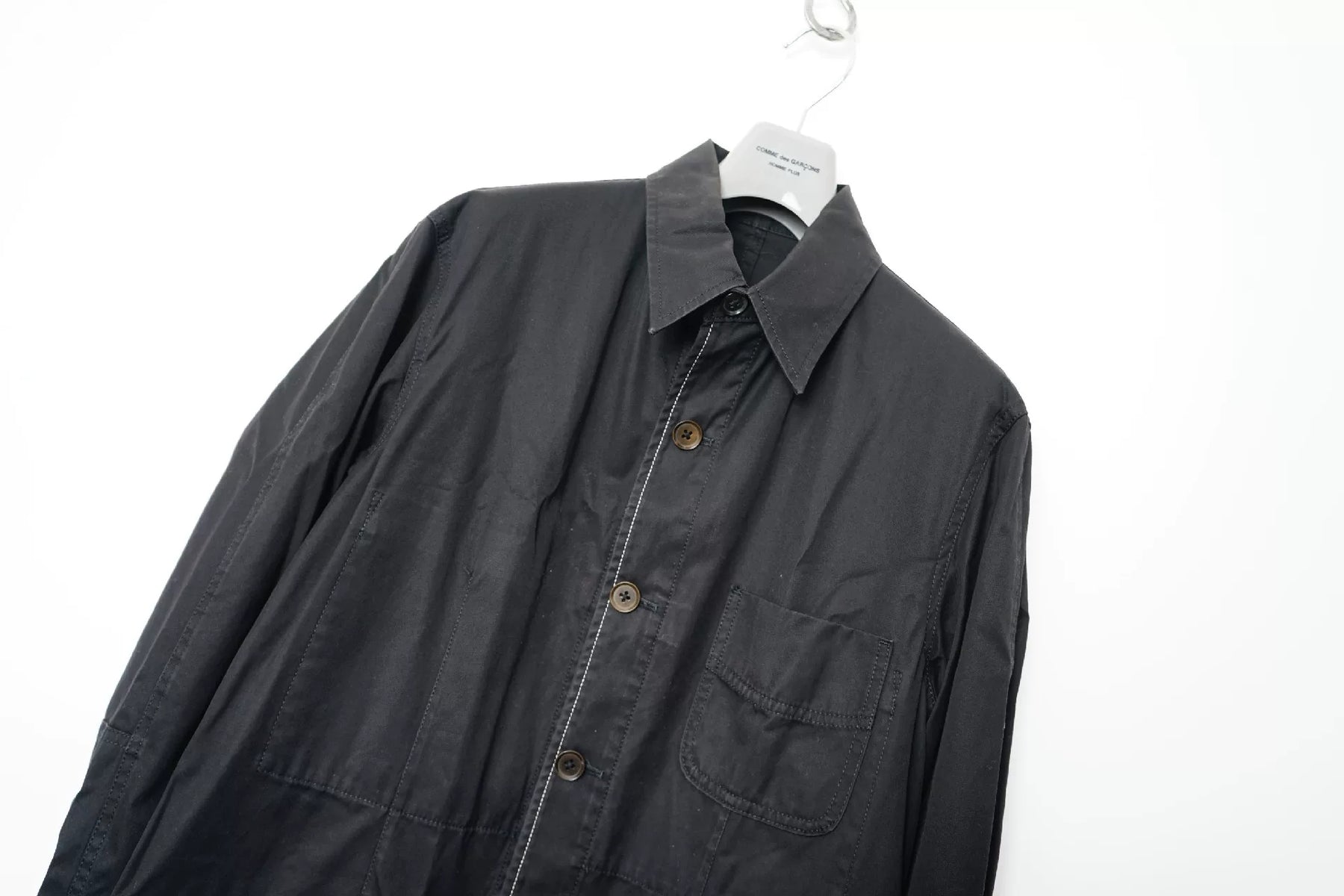 Yohji Yamamoto Spring Summer Topstitch 3-Pocket Jacket