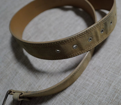 Dior Homme Suede Belt with Silver Buckle