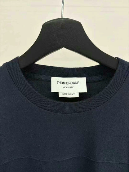 thom browne long sleeve striped t-shirt