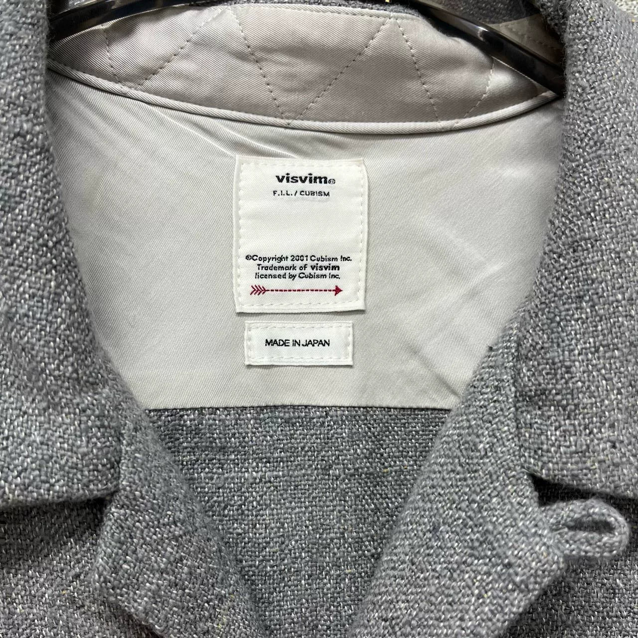 Visvim Gray Cuban Collar Button-Up Shirt