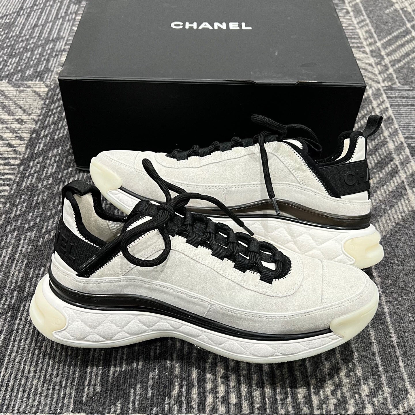 Chanel Black and White Panda Sneakers