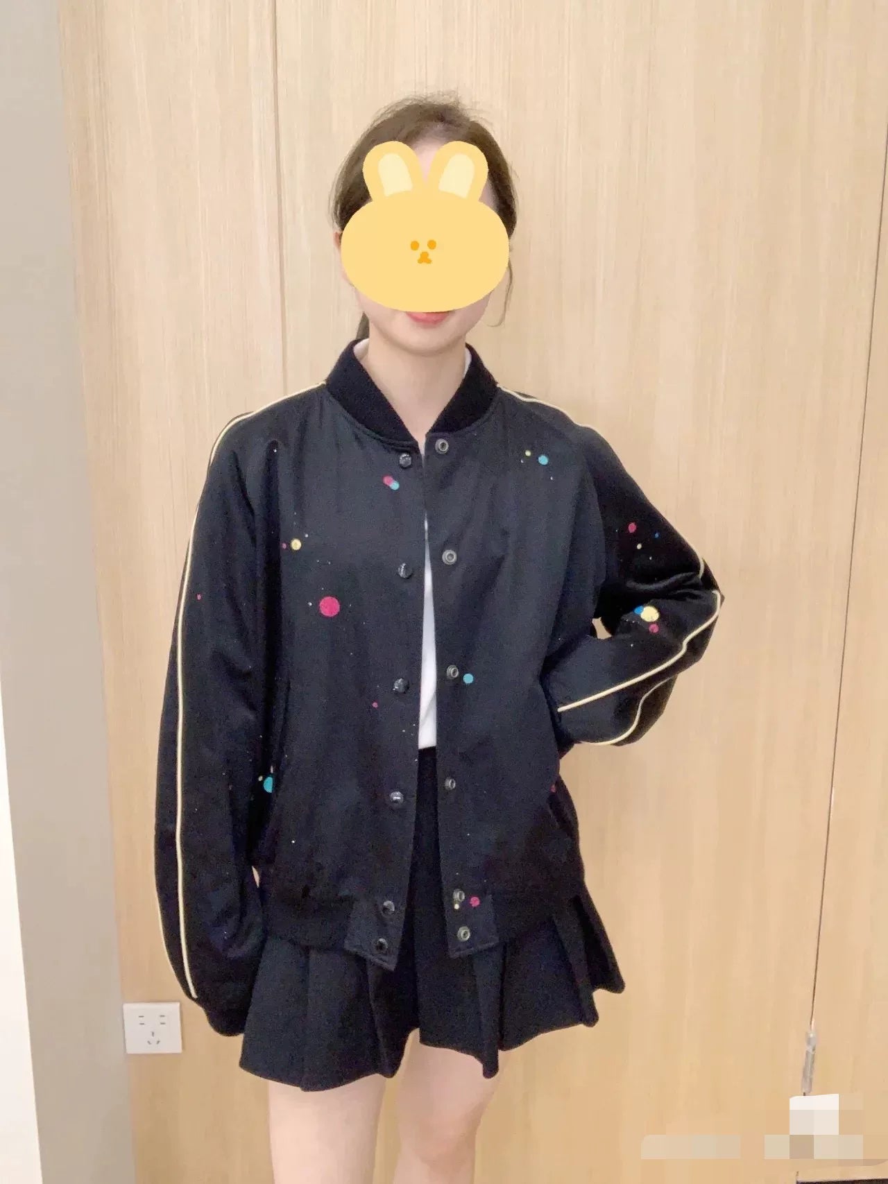 Saint Laurent Polka Dot Bomber Jacket