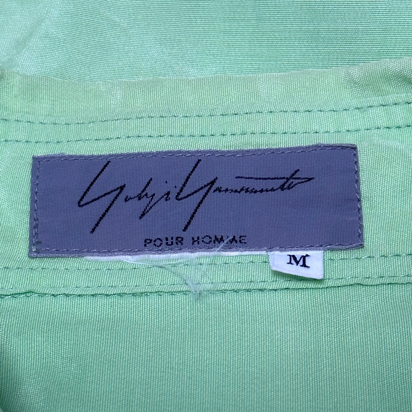Yohji Yamamoto Green Button-Up Shirt
