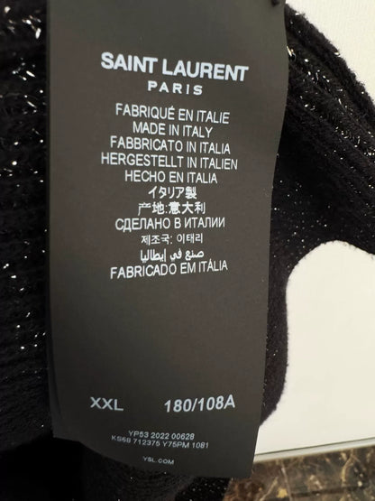 Saint Laurent Metallic Thread Cardigan