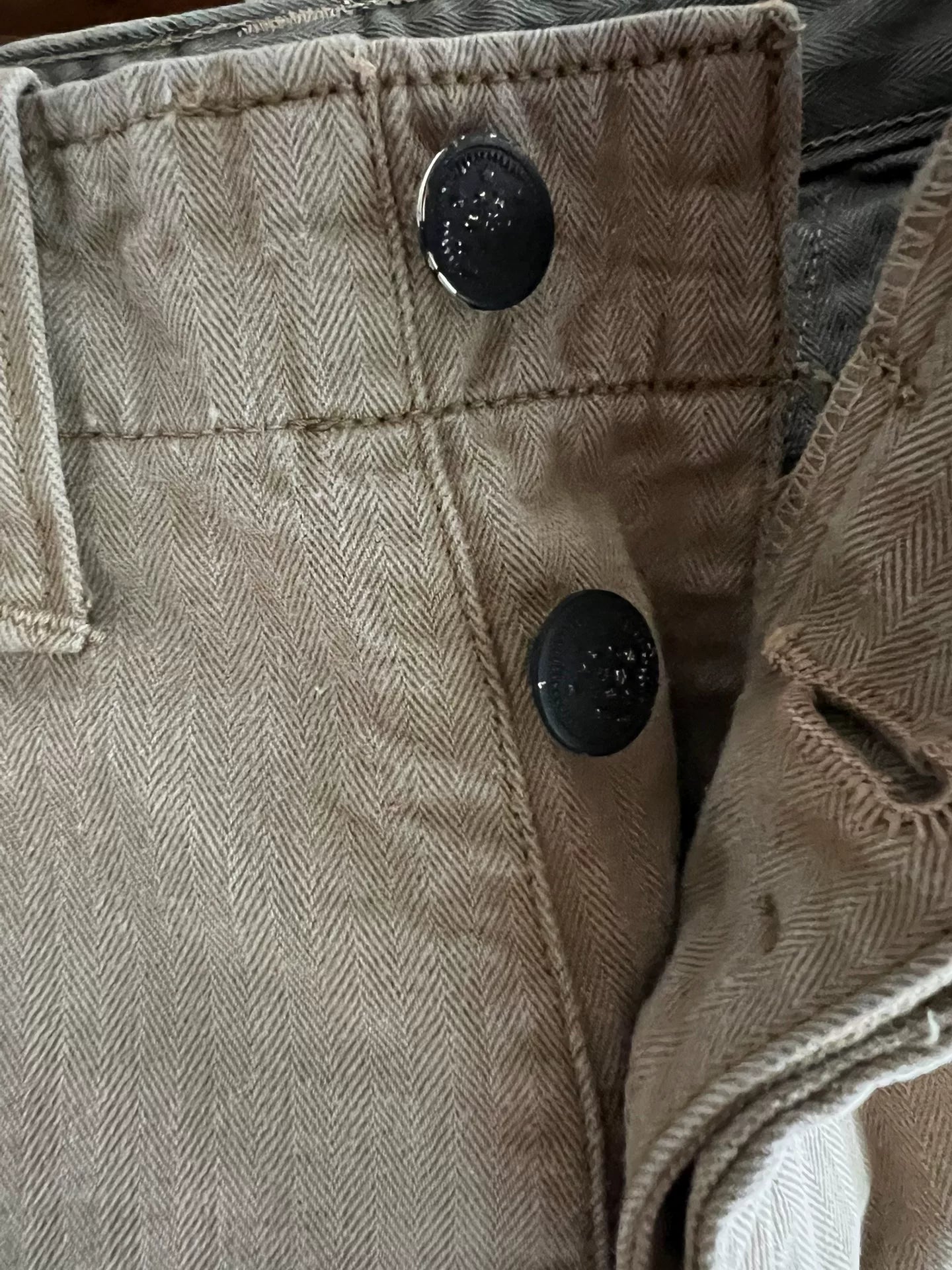 vintage khaki military style pants