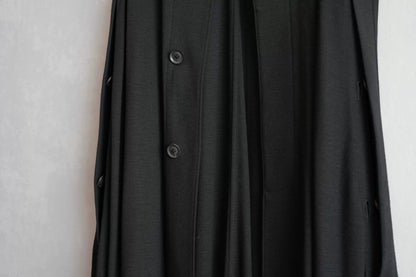 black wool cape coat by Yohji Yamamoto