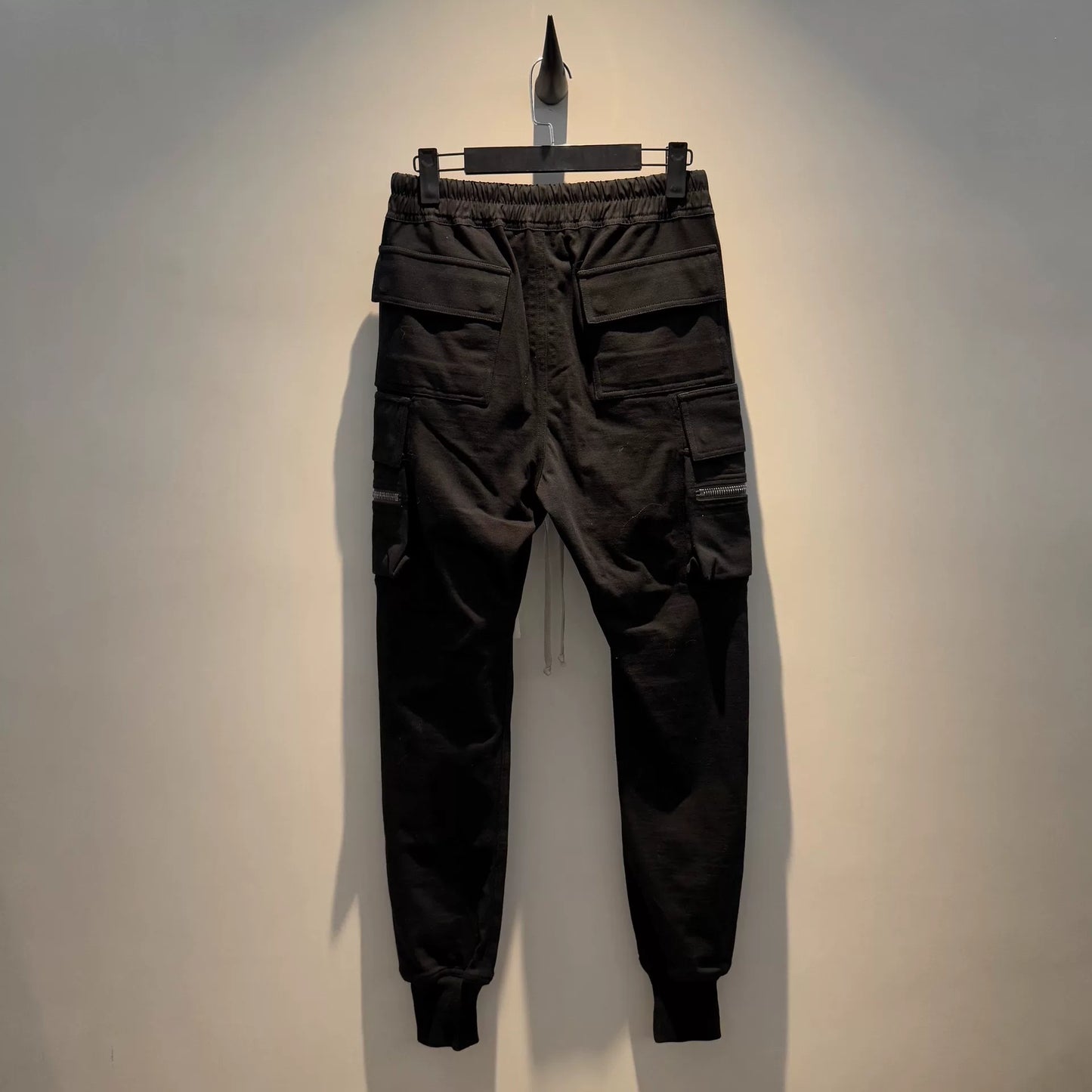rick owens drawstring tapered long pants