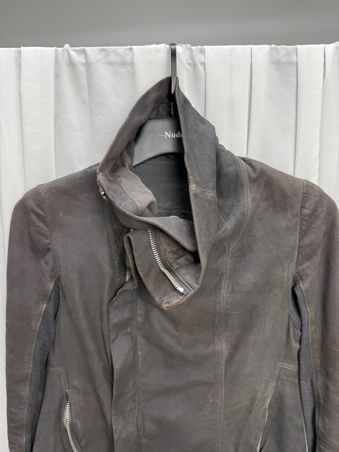 Rick Owens Distressed Sheepskin Jacket 40