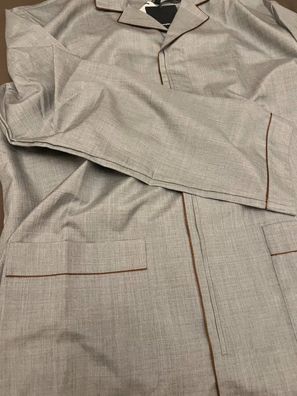 Zegna 100% Silk Suit in Light Gray