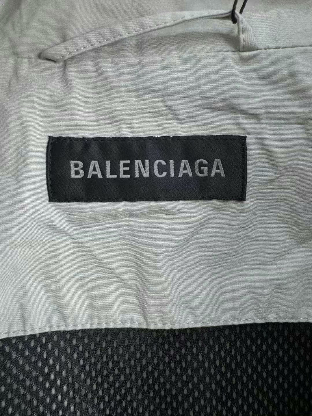 balenciaga patchwork windbreaker jacket in s