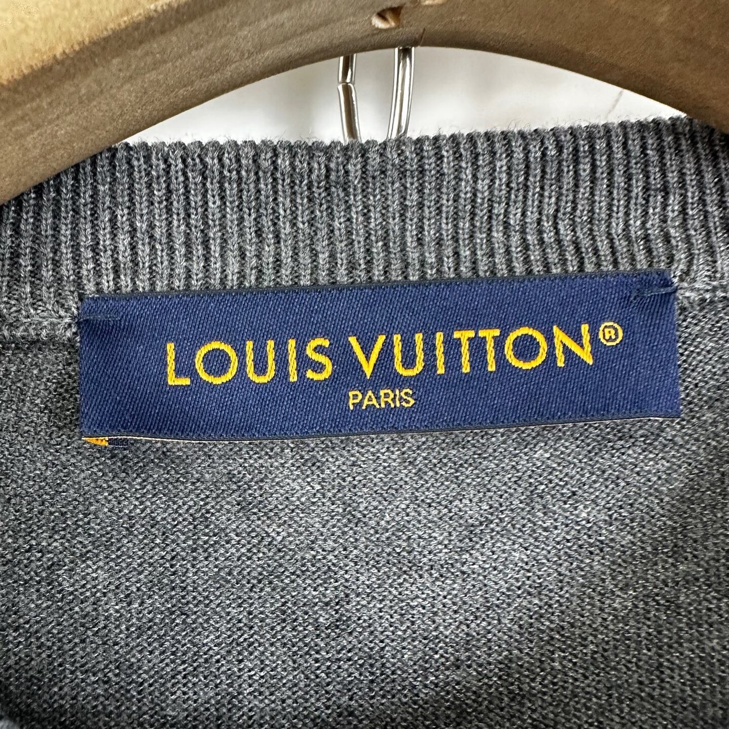 Louis Vuitton Gray Dog Paw Logo Short-Sleeve