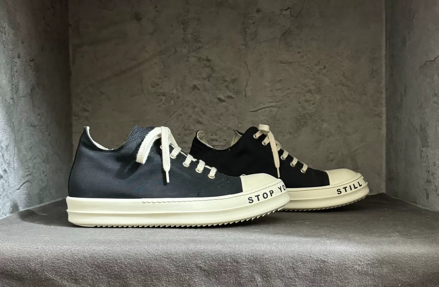 Rick Owens 23 Satin Sole Letter Converse