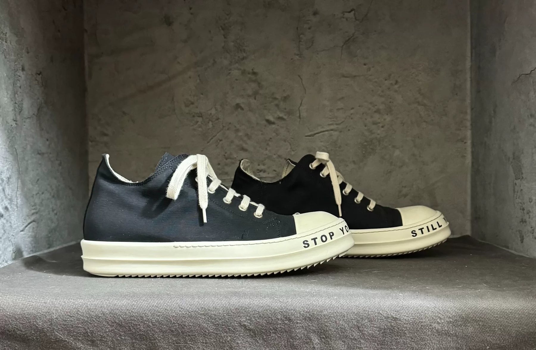 Rick Owens 23 Satin Sole Letter Converse