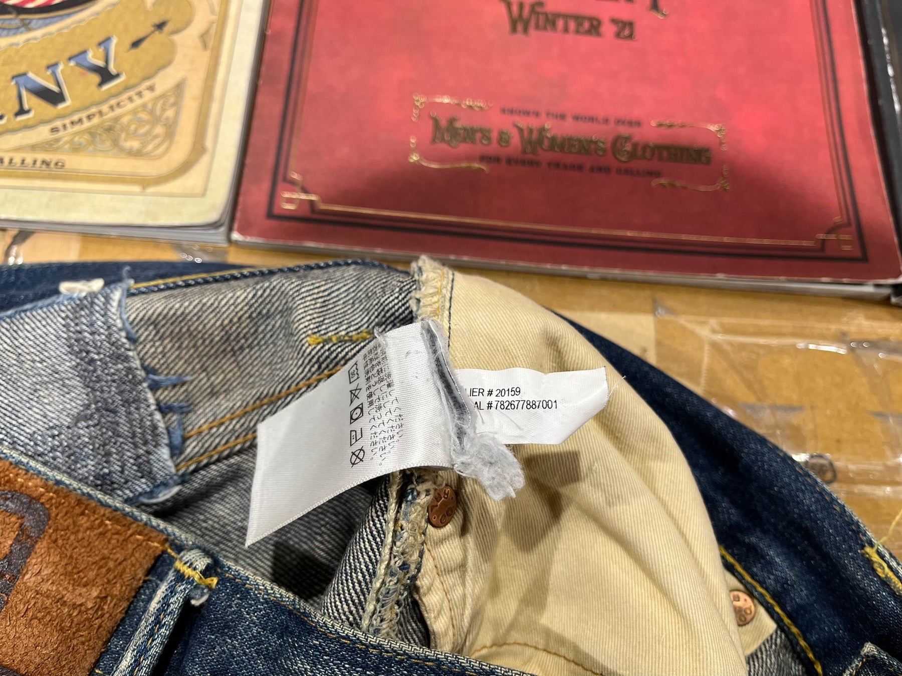 RRL Vintage Distressed Denim Jeans