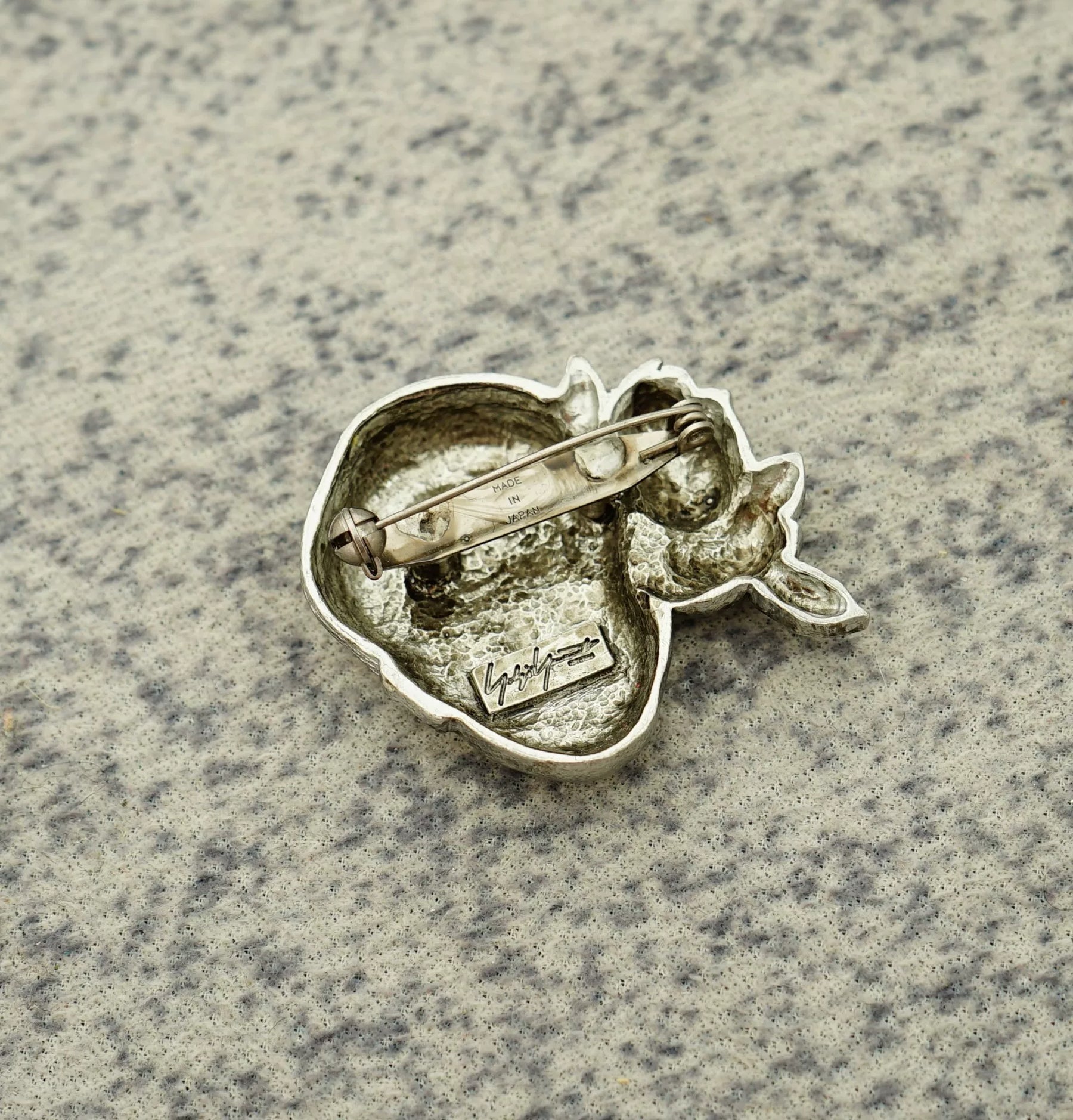 Yohji Yamamoto Flower and Boy Brooch